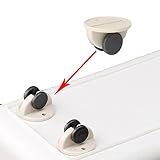 8 Stück weiß/blau selbstklebende Rollen Riemenscheibe Roller for Schrank Schublade Aufbewahrungsbox Mülleimer Möbel Rad Box Skateboard Werkzeug (Size : Blue)