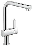 GROHE Flair - Einhand- Spültischarmatur (mit herausziehbarem Mousseurauslauf, L-Auslauf), chrom, 32454000