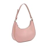 Damen-Freizeitmode, einfarbig, kontrastierend, eine Schulter, vielseitig einsetzbar, PU-Knödelbrötchen Taschen Bemalen Für Kinder Set (Pink, One Size)