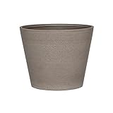 Pottery Pots Bucket Kleiner Sandstein-Pflanzgefäß, für drinnen und draußen, modern, dünn, 40 cm hoch, Wolkengrau