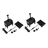 Yardwe 2-Teiliges Miniatur-Set Solar-Brunnen-Set Solar-Wasserbrunnen Solar-Vogelbad-Brunnen Solarpanel-Wasserpumpe Tauchwasserpumpe Solarbatterie-Panel Solarpanels Brunnenpumpe