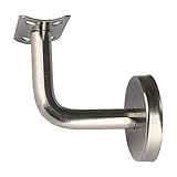5 Stück Handlaufhalterungen Treppenhandlauf Geländer montiert Edelstahl flach gebogen Hardware Treppenzubehör (Color : Bent)