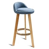 Bar Stools Set/Bar Stools with Solid Wood Frame, Vintage Breakfast Stool Chair, Easy to Assemble, for Kitchen,Home and Dining Room, 68cm