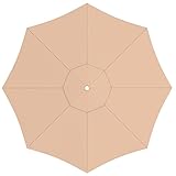 paramondo Sonnenschirm Bespannung für interpara Mittelmastschirm Rund, mit Schirmbelüftung, Waschbar, Creme