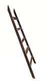 Spetebo Deko Leiter 100cm - Vintage - Altes Holz Deko Element Wand Dekoration Handtuchhalter Retro Holzleiter