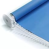 STRMAX Verdunkelungsrollo Rollos,Verdunklungs-Rollos Uni-Stoff 100% Thermische UV-Beständigkeit Farbcodierte Halterungen Im Lieferumfang Enthalten (Color : Blue, Size : 1.4x2m)