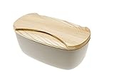 Legnoart BB-30 Depot Brotkasten aus Holzfaser mit hellem Eschenholz, Holz, braun, 35 x 20 x 15 cm