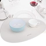 Leder wasserdichte rutschfeste Tischset für Kaffeetassenmatte (weiß)