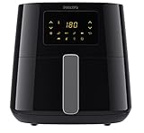 Philips Airfryer 3000 Serie XL, 6.2L (1.2Kg), 14-in-1 Airfryer, 90% Weniger Fett Mit Rapid Air Technologie, Digital, Rezepte-App (HD9270/90)