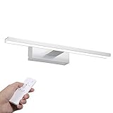 LED Spiegelleuchte, Infankey 40CM Dimmbar Spiegelleuchte Bad mit Fernbedienung, 12W 1000LM 6000K 220V, Wasserdicht IP44, Badezimmer Lampe für Badzimmer und Wandbeleuchtung