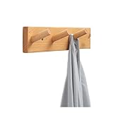 Garderobenhaken Nordic Holz Wandhaken Schlafzimmer Dekor Haken Türhaken Badezimmer Handtuchhalter Mantel Taschen Aufbewahrungsregal Kleiderbügel Haken Holzhaken Wandgarderobe ( Color : Wood 3 Hooks )