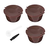 Luxshiny 1 Set Mit Löffel Und Bürste Filter Für Kaffeemaschine Metallsieb Kaffee-Kaffee Integrierter Filter Kaffeefilter Netzfilter Kaffee-Einzelbecher-Bürste Kaffeebürste