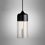 Nordic Retro LED Anhänger Lampe Glas Kronleuchter Für Esszimmer Küche Bar Wohnzimmer Schlafzimmer E27 Schwarz Transparent Decke Hängen licht Interesting