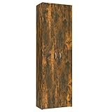 vidaXL Büroschrank Räuchereiche 60x32x190 cm Holzwerkstoff