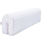 Dreamland Bettumrandung Babybett 80 cm - Weiss Bettkantenschutz Kinderbett - Baby Bettumrandung - Erstausstattung Jeden Kinderzimmer Dekoration - Komplett Weich Umrandung Set