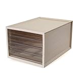 SUNESA Zeitschriftensammler Creative Drawer File Rack Mehrschicht-Desktop-Aufbewahrungsbox for Archivspeicher Stehsammler (Color : Wit)