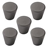 Creatwls 5 Stück runde Küchen schrankknöpfe, Aluminiumlegierung, solide Schubladengriffe, Schrankgriffe für Schrank, Kommode, Schrank, Küchentür und Badezimmer, Schubladen, Hardware-Knauf