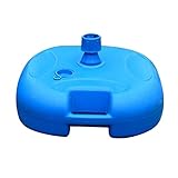 Schirmständer Für Den Außenbereich, Mit Wasser Oder Sand Gefüllter Sonnenschirmständer, Verdickender, Verschleißfester, Langlebiger Markt-Terrassenschirmhalter (Blau)