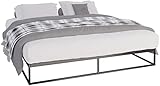 CLP Metallbett Scala Mit Lattenrost I Modernes Bett Mit Stabilem Gestell, Farbe:schwarz, Größe:200x180x25 cm