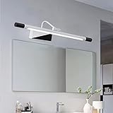 Spiegelleuchte, 22-Zoll-LED-Schminktischlampe, lineare Badezimmerspiegel-Lichtleiste, Wandleuchte, Badezimmerspiegel-Vorderlampen, Toiletten-Schminktischbeleuchtung, um 240° drehbare Displaybeleuchtu