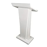 Rednerpult, Podiumsständer, Stehpult, Rednerpult mit großer Ablagefläche, Robustes, kommerzielles Podium, vielseitig einsetzbar (schwarz, 60 x 51 x 122 cm) (weiß, 60 x 51 x 122 cm)