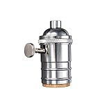 Vintage E27 E26 Lampenhalter Antique Messing Kupferlampenhalter Es Edison Schraubschalter Anhänger Halter Silber Retro Lampenkopf