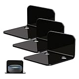 3 Stück Wandregal, Floating Shelf Wandhalterung Halterung, Acryl Schweberegal Wandboard Regal Ohne Bohren, Einfaches Erweitern der Wandfläche Acryl Regal mit Kabelclips für Badezimmer Küche Büro