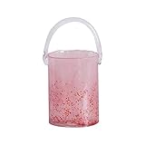 Blumenvase Pink Pail Glass Handtasche Wohnkultur Blumenvase Dekorationsstück Creative Internet Celebrity Ins Style Hydroponic Vase Retro Dekovase (Size : L)