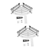 Zerodeko 2 Stück Eckregal Wandseifenhalter Eckduschdreieck Lagerregal Wandmontierte Regale Zur Aufbewahrung Eckregale Wandmontierte Metallregale Wandregal Duschablage