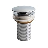 Talea Universal Ablaufgarnitur für Waschbecken & Waschtisch Modernes Pop-Up Click Clack Waschbeckenstöpsel - Abflussgarnitur Ohne Überlauf XJ413C001