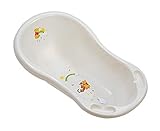 Baby Badewanne 84 cm mit Stöpsel Disney Winnie Pooh perl weiß Babywanne