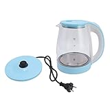 Elektrischer Wasserkocher, Automatische Abschaltung, Schnelles Kochen, EU-Stecker, 220 V, Warmwasserboiler für das Büro (Blau)