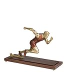 SDBRKYH Athlet Statue, Sport Skulptur Modell Leichtathletik Athlet Skulptur Desktop Dekoration Kupfer Charakter Kunstwerk
