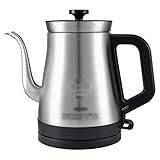 Einzigartig Wasserkocher Schwanenhals-Wasserkocher, Edelstahl, schnurloser Wasserkocher, automatische Abschaltung, Schnellkochfunktion, leiser Heißwasserboiler, 1,1 l Elektrische Küchengeräte