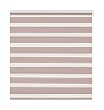 Estoralis - Vera - Doppelrollo, Duo Rollo mit Visier und Sonnenschutz für Fenster und Türen, 170 x 250 cm, Farbe Hell-Pink