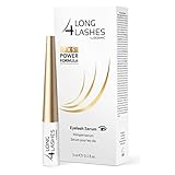 Long4Lashes FX5 Power Formula Booster Wimpernserum by Oceanic Vegan Eyelash Serum Wunderserum für sichtbar mehr Wimpernlänge Testsieger - 3 ml (1er Pack)