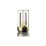Retro USB Aufladbare Tisch Lampe Nordic Luxus LED Metall Schreibtisch Lampe Schlafzimmer Nacht Nachtlicht Hotel Bar Dekorative Lampe (Color : Bronze)