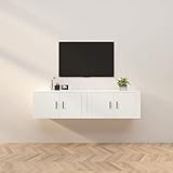 UYSELA Home Sets mit Wand-TV-Schränken 2-teilig weiß 80x34,5x40 cm