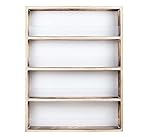 Gewürzregal v-66.4 Holz Geflammt Vintage - 3 Regalböden inkl. Scheiben - für die Wand o. stehend - ca. 40 x 6.5 x 42 cm, Holzregal aus deutscher Holzmanufaktur, (geflammt 54 x 6.5 x 42 cm)