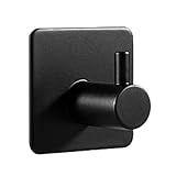 Garderobenständer 304 Schwarzer Kleiderhaken Wandhaken Handtuchhaken für Badezimmer Edelstahl-Kleiderhaken Hakenaufhänger für Küchengarderobenständer (Farbe: 9) (4)