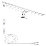 Hommie LED Spiegelleuchte Bad, 60CM Spiegelleuchte mit Schalter 15W 1200Lm 4000K Neutralweiß Spiegellampe Badezimmer 230V, Spiegellampen Spiegel Badezimmerschrank, IP44 Wasserdicht Badspiegelleuchte