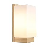Luniquz Wandleuchte WandLampe Holz für Wohnzimmer Schlafzimmer Lichter Lampen Korridor Wandbeleuchtung Nachtlicht