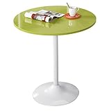 Runder Bartisch, Glastisch, Pub-Bistro-Weintheke mit Chromsockel, Chrom, Ständer, Wohnzimmer-Couchtisch, Freizeit-Couchtisch (Größe: 70 cm)