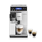 De'Longhi Autentica Cappuccino ETAM 29.660.SB Kaffeevollautomat mit Milchsystem, Cappuccino und Espresso auf Knopfdruck, Digitaldisplay mit Klartext, 2-Tassen-Funktion, Silber