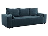 Mirjan24 Schlafsofa Lipito mit Bettkasten und Schlaffunktion, Schlafsofa 3 sitzer mit schlaffunktion, Sofa mit Bettfunktion, Schlafcouch Bettsofa, Couch, Couchgarnitur, Farbauswahl (Poso 05)