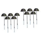 HANABASS 10-Teilige Handwerkzeuge Mini-Werkzeuge Mini-Gartenrechen Gartenarbeit Mini-Schaufel Unkrautentferner Mini-Rechen-Set Mini-Schaufel-Set Gartengeräte Manuelles Graben Von
