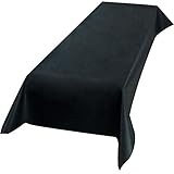 Sensalux Buffet-Tischdecke, Vlies, 1,5m x 3m, Oeko-TEX Standard 100 - Klasse I, abwischbar, Lotuseffekt, Farbe wählbar (Schwarz)