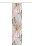 84066 | Schiebegardine Torre, blickdichter Dekostoff, mit abstraktem Motiv, 245x60cm, Farbe: Kupfer