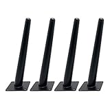 Set mit 4 schräg zulaufenden, mattschwarzen Metallmöbelbeinen, DIY-Ersatzsofa- und Stuhlbeinen, Couchtischbeinen, TV-/Badezimmerschrankbeinen, 10–72 cm, mit Schrauben qiruiwang ( Size : 70cm/27.6in )
