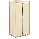 Susany Garderobe Stoffschrank Faltkleiderschrank Stoffkleiderschrank Mit Reißverschlüssen,Abmessungen:75 x 50 x 160 cm (B x T x H),Eisenrohr + 100% Polyester